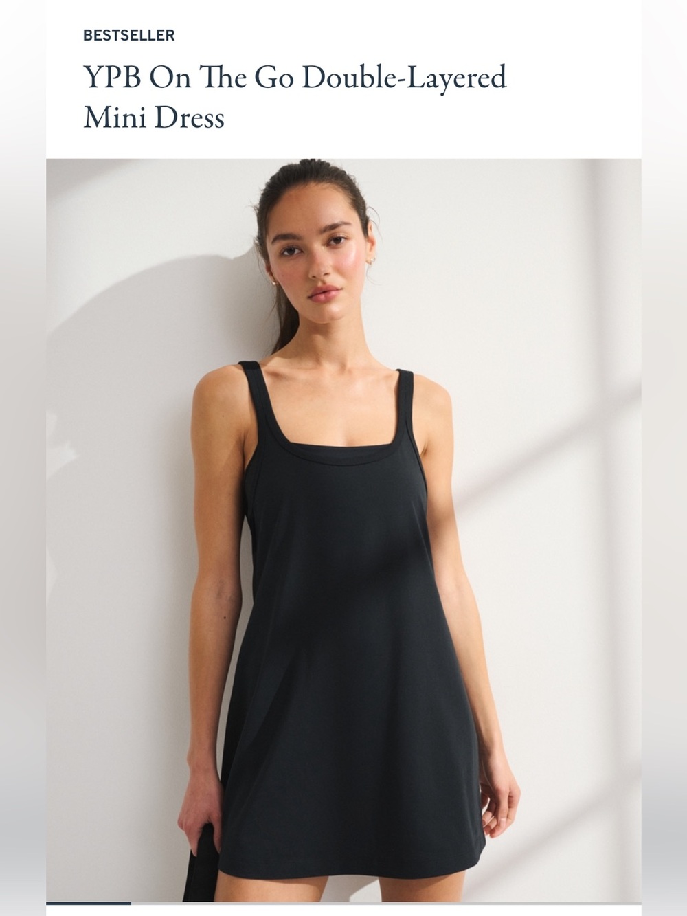 Abercrombie & Fitch YPB On The Go Double-Layered Mini Dress - Small Petite